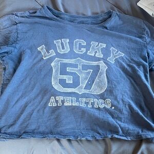 Lucky brand blue tee shirt